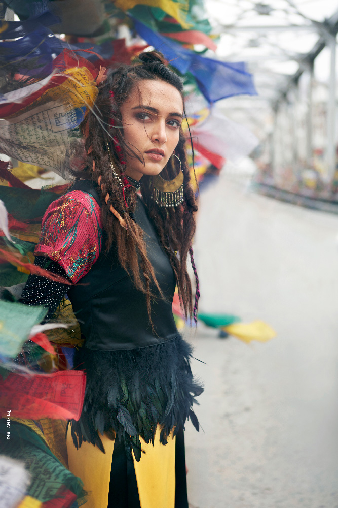 currentMood journey's through the ancient monasteries of Ladakh capturing the essence of tranquility in chaos via a fashion editorial.