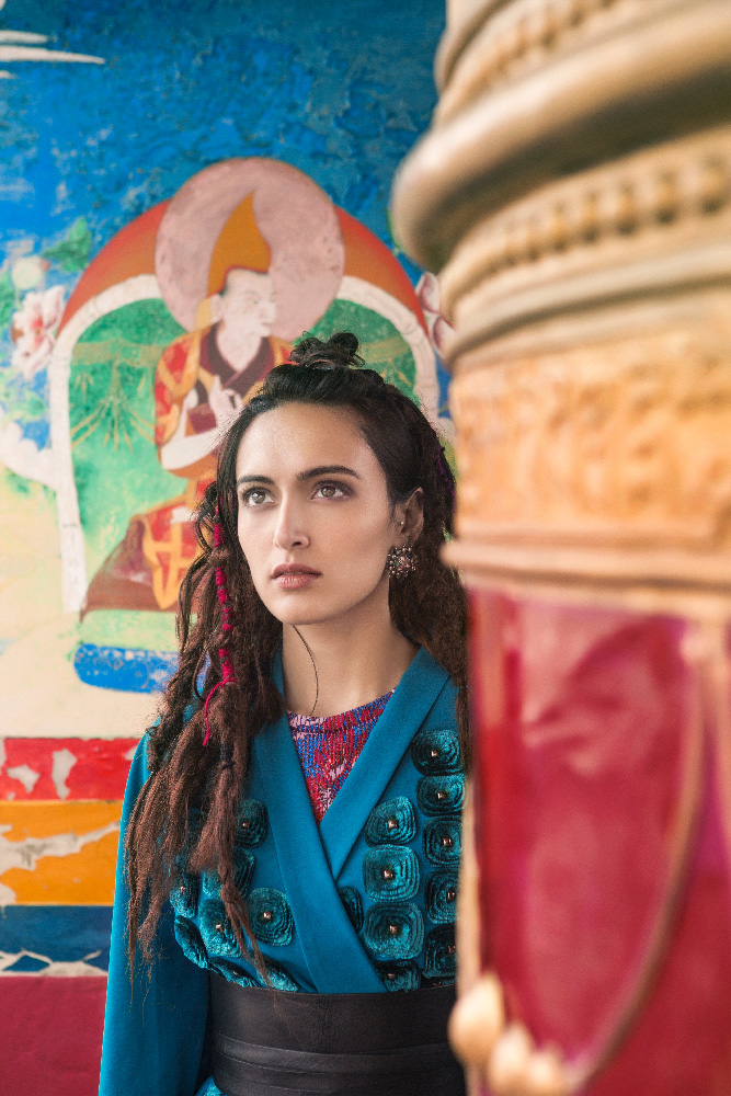currentMood journey's through the ancient monasteries of Ladakh capturing the essence of tranquility in chaos via a fashion editorial.