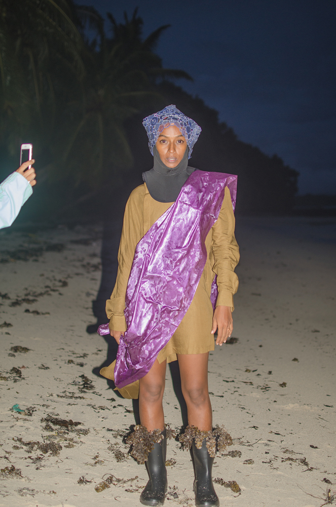 currentMood, an online Indian magazine shoots their 10th Issue, #lifeInPlastic in the Andaman and Nicobar Islands, using plastic waste found on the beaches as styling props.