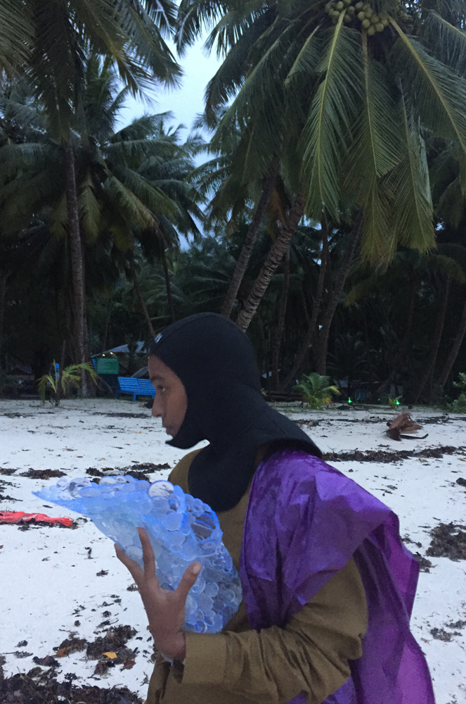 currentMood, an online Indian magazine shoots their 10th Issue, #lifeInPlastic in the Andaman and Nicobar Islands, using plastic waste found on the beaches as styling props.