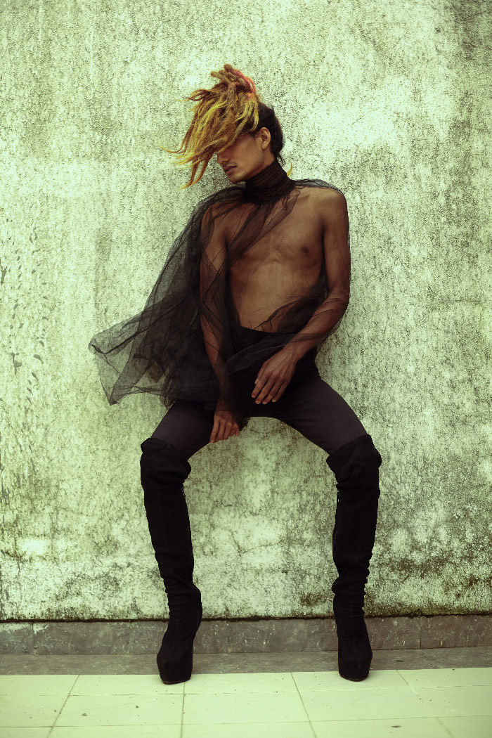Photographer Pretika Menon's editorial features her muse, Tsu Rouge who embodies characteristics of a moth fluttering during the Mumbai monsoon.