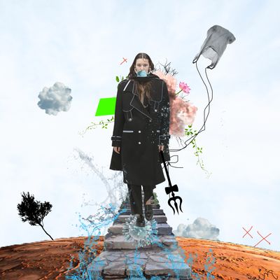 Saim ghani corona artwork featured in currentMood magazine
