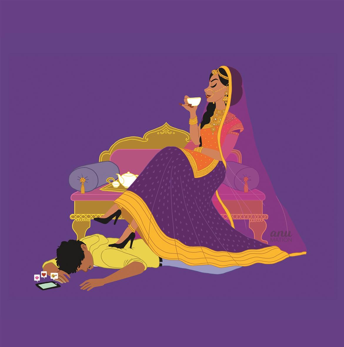 image-46 Vancouver based illustrator, Anu Chouhan’s take on the not so quintessential Indian bride