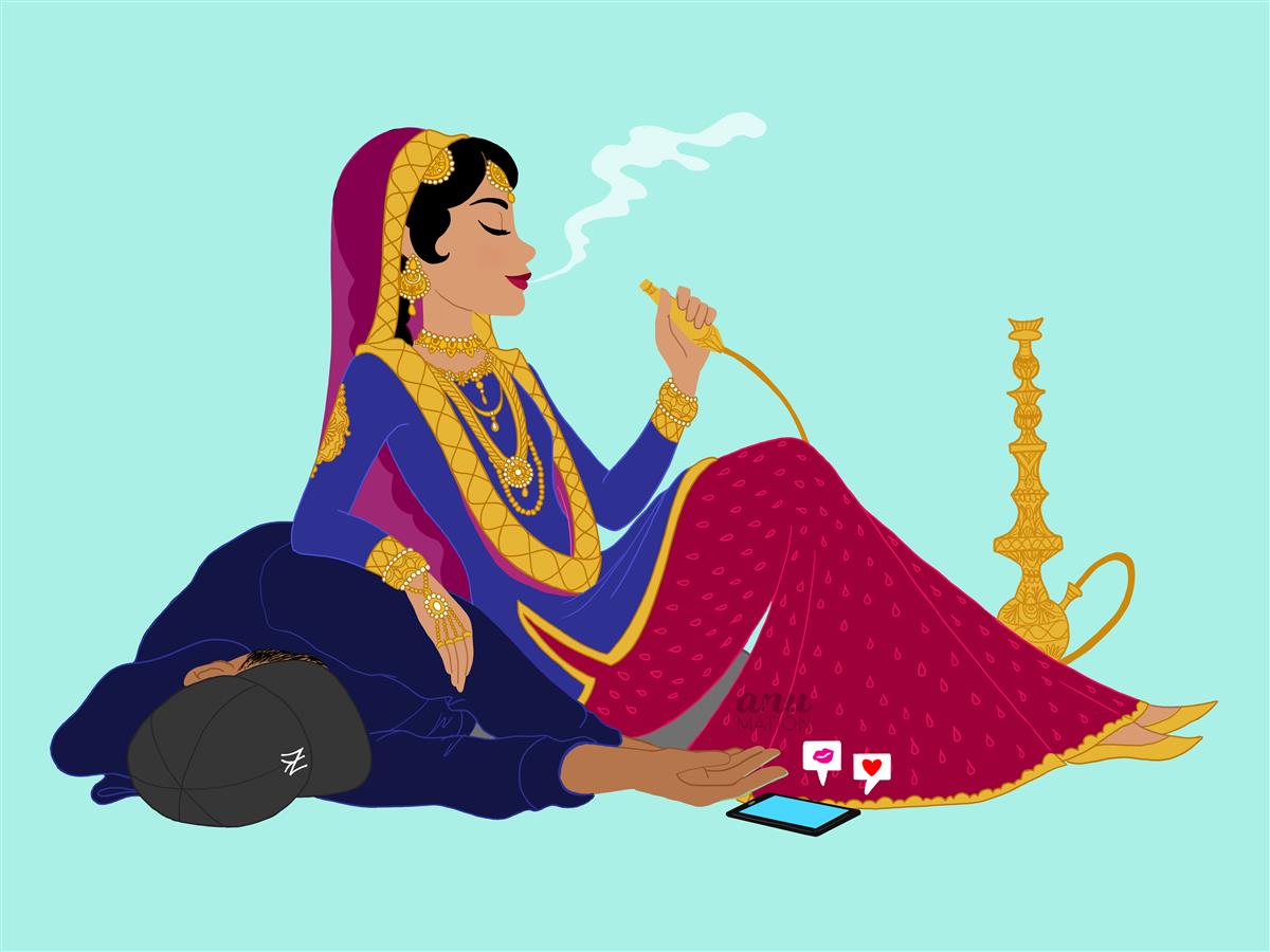 image-78 Vancouver based illustrator, Anu Chouhan’s take on the not so quintessential Indian bride