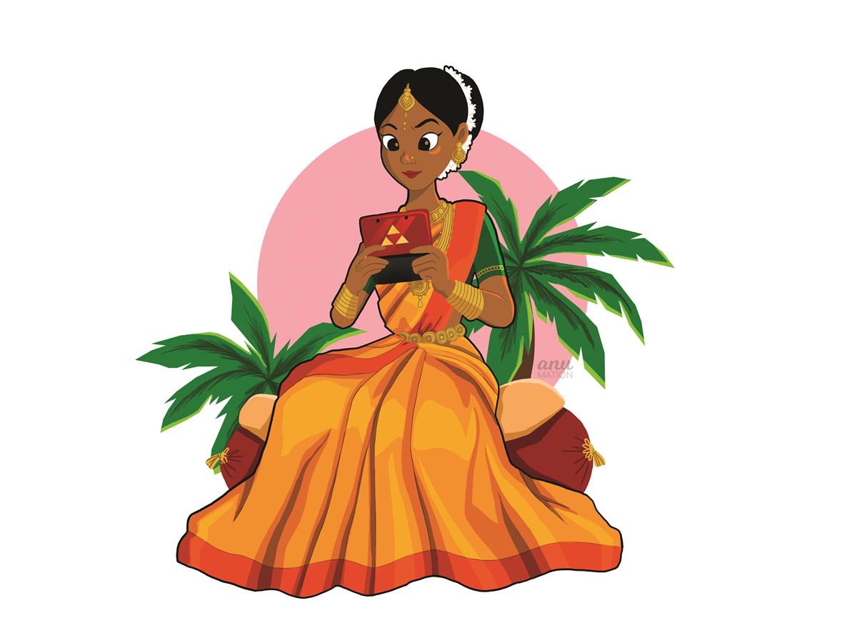 image-82 Vancouver based illustrator, Anu Chouhan’s take on the not so quintessential Indian bride