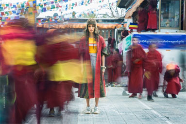 currentMood journey's through the ancient monasteries of Ladakh capturing the essence of tranquility in chaos via a fashion editorial.